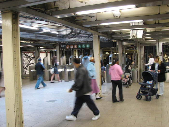 Hustle and bustle of New York's subway