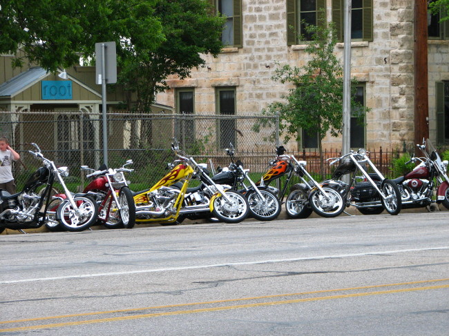 A bunch of choppers