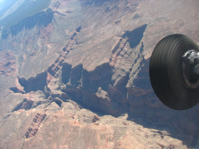 Plane Wheel and the Grand Canyon